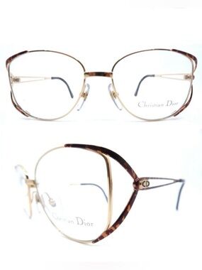 Iconic 1980’s Christian Dior Butterfly Eyeglasses Frames, Made in Austria, New